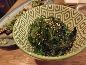 Yummy wakame salad at NORI WAY in Milan