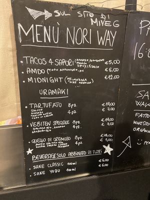 Menù al MiVeg   at NORI WAY in Milan