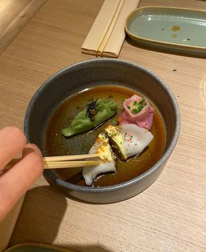 Tris di ravioli   at NORI WAY in Milan