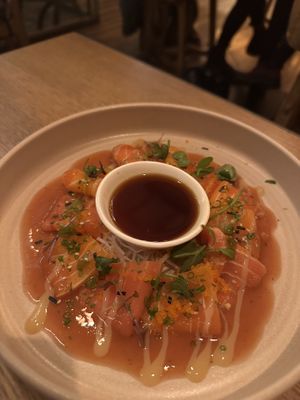 Salmon carpaccio  at NORI WAY in Milan