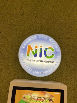   at NIC Veg Burger Restaurant in Stuttgart
