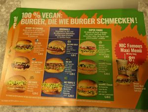  at NIC Veg Burger Restaurant in Stuttgart