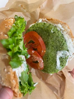   at NIC Veg Burger Restaurant in Stuttgart