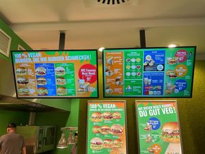   at NIC Veg Burger Restaurant in Stuttgart