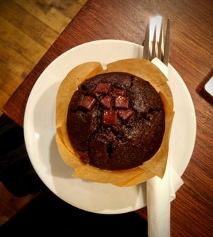 Chocolate Muffin at Cafe Go-Go in Glasgow