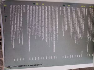 Menu at Sisinely All Day Bar in Athens