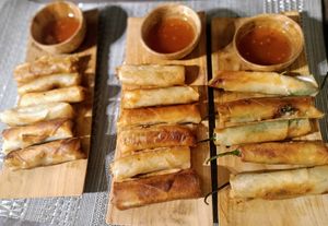 Vegetables spring rolls  at Hungry Monkeys in Cebu