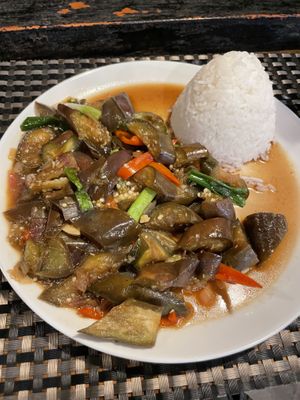 ADOBONG TALONG  at Hungry Monkeys in Cebu