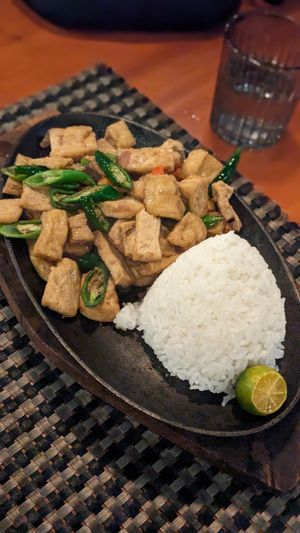 Tofu Sisig at Hungry Monkeys in Cebu