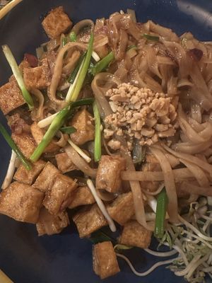 Tofu pad Thai without egg   at Hungry Monkeys in Cebu