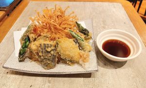 Vegetable tempura at Izakaya Sensu in Taguig