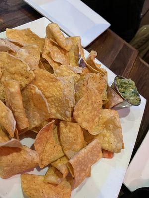 Chips & guac 🥑  #Veganuary at Bar Grazie in Massapequa Park