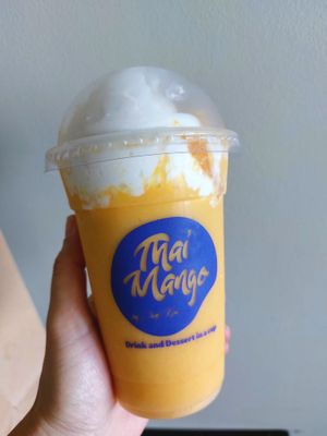 The best mango coconut smoothie! at Thai Mango in Makati