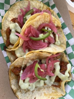 Chixsten tacos  at Grateful Planet Foods - Food Truck in Denver