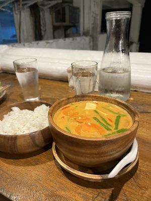 Delicious red curry  at Big Bad Thai in El Nido