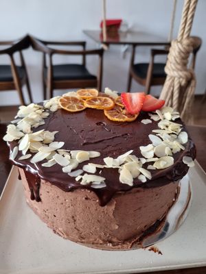 Birthday cake at Tyche in Antalya