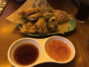 Fried appetizers   at Hey Joo - 헤이 주 in Ghent