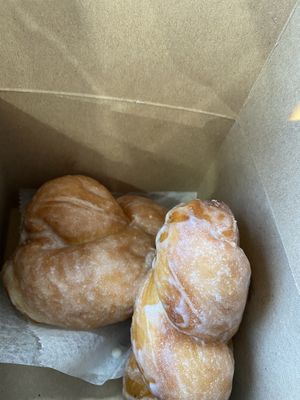 Vegan glazed braided donuts  at My Vegan Sweet Tooth in Virginia Beach