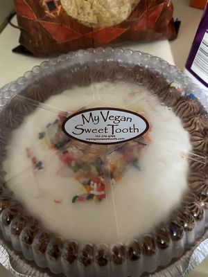 Vegan ice cream cake  at My Vegan Sweet Tooth in Virginia Beach
