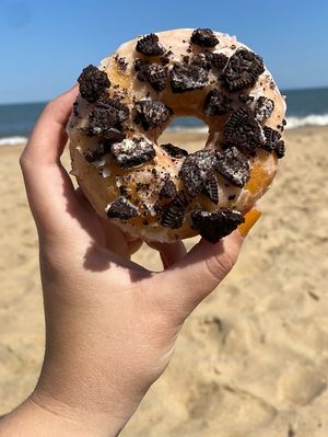 Prepare to want one of EVERYTHING when you visit My Vegan Sweet Tooth. This Oreo donut was only one of many mouthwatering options. Don’t skip out on this place. It’s a hidden g at My Vegan Sweet Tooth in Virginia Beach