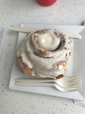 Classic cinnamon roll - the best thing we got by far at My Vegan Sweet Tooth in Virginia Beach