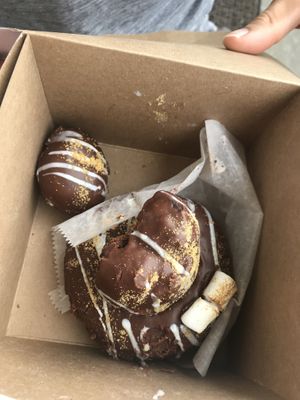 S’mores donut. Very dense and filling! at My Vegan Sweet Tooth in Virginia Beach