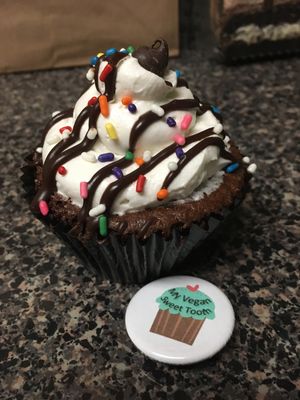 Chocolate cupcake from My Vegan Sweet Tooth. So delicious! at My Vegan Sweet Tooth in Virginia Beach