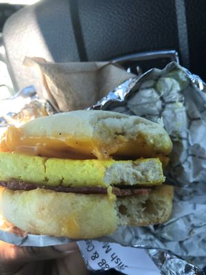 Vegan bacon, egg and cheese  at My Vegan Sweet Tooth in Virginia Beach