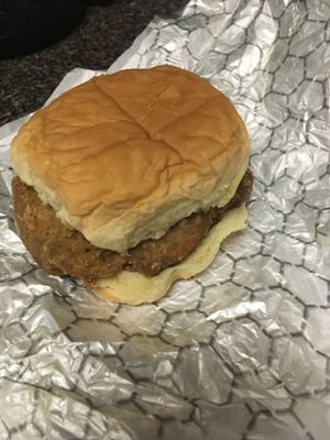 Chick-un sandwich, one of the best take out vegan sandwiches I’ve ever had! at My Vegan Sweet Tooth in Virginia Beach