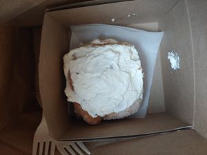 Cinnamon roll at My Vegan Sweet Tooth in Virginia Beach