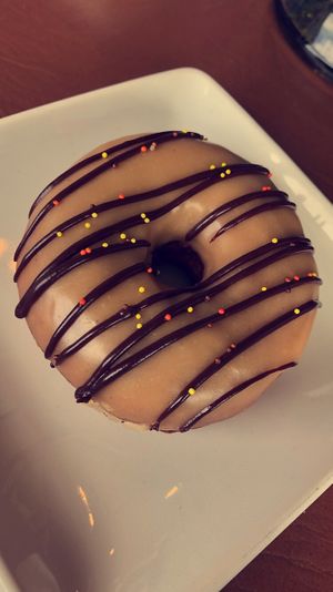 Reese's Peanut Butter Doughnut: Super filling and delicious, tastes EXACTLY like peanut butter cups!! Will go again! at My Vegan Sweet Tooth in Virginia Beach