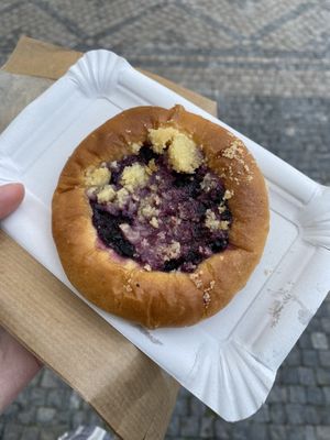 Blueberry kolach  at Kolacherie Celetna in Prague