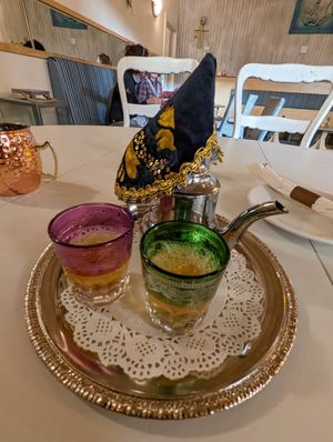 Mint tea ... Delicious! at Tajine in Santa Fe