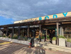 Outside at Tajine in Santa Fe