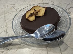 Vegan dessert…..yummy!  at Espai Food Lovers in Mallorca