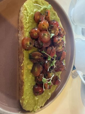 Avo toast with tomatoes 🍅  #Veganuary at Cafe K.O.B - By The Sea in Koh Samui