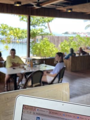 Ocean side  at Cafe K.O.B - By The Sea in Koh Samui