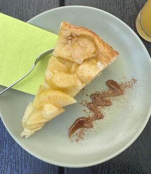 Vegan Apple pie  at The Secret Cafe in Friedrichshafen