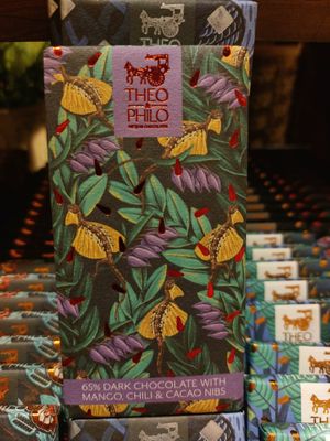 Theo and Philo Vegan chocolate bar at Kultura Filipino in Mandaluyong