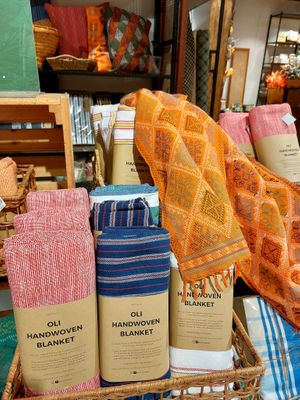 Weavings at Kultura Filipino in Mandaluyong