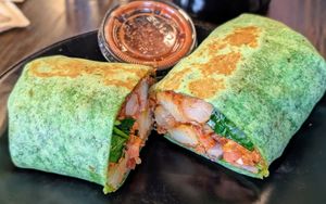 Vegan Soyrizo Burrito at Yucca Tree Eatery in Yucca Valley
