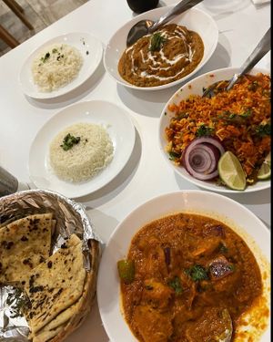 Curries with Naan & Rice🥰 at Rich Taste Of India in Cabo San Lucas