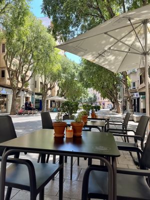   at La Cabra Feliz Bar Etico in Mallorca