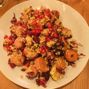 Golden Salat with carrots and millet curcuma  at Creativa in Ingolstadt