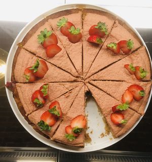 Strawberry cake  at Creativa in Ingolstadt