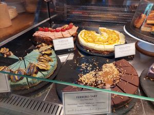 different cakes, e.g. strawberry, mango, cocoa at Creativa in Ingolstadt