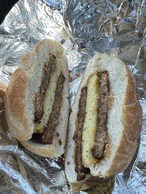 beyond sausage sando vegan   at Sad Boyz in New Gretna