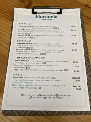 El menú en junio 2024 #Veganuary at Florencia - Vegan Kitchen in Lima