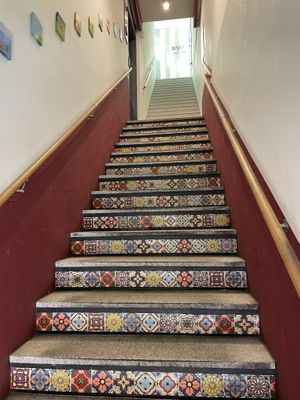 Entrance  at Aejeong hot pot restaurant in Seoul