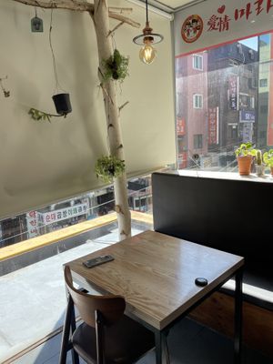 Interior  at Aejeong hot pot restaurant in Seoul